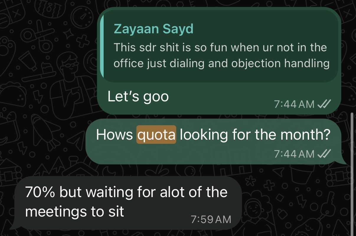 Skip to Sales student result: 70% of quota hit