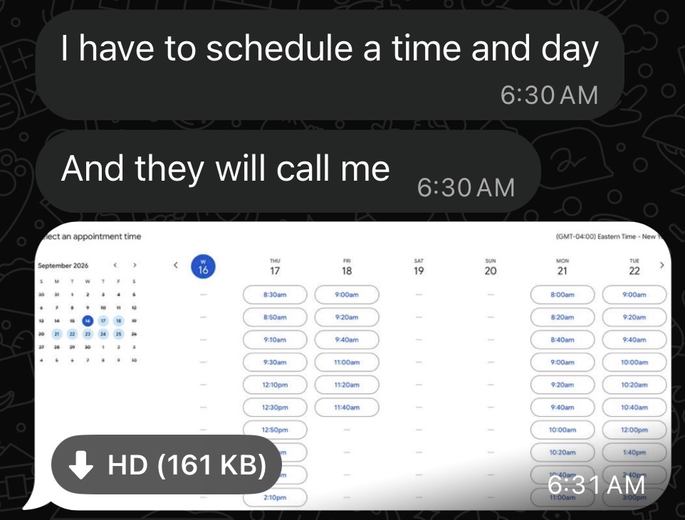 Skip to Sales student result: an interview call being scheduled